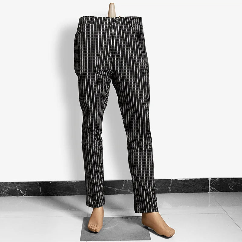 Men&#39;s Pants Plaid Trousers Social Slim Fit Streetwear Clothing  Sweatpants Joggers Casual Business Soft New Fashion Pencil Pants