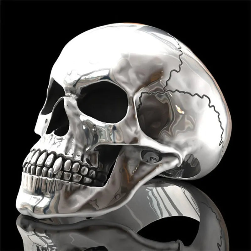 Hip-Hop Men's Biker Rings Ghost Head Skull Rings