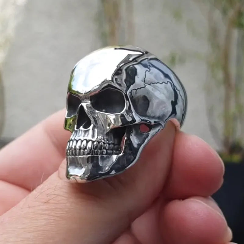 Hip-Hop Men's Biker Rings Ghost Head Skull Rings