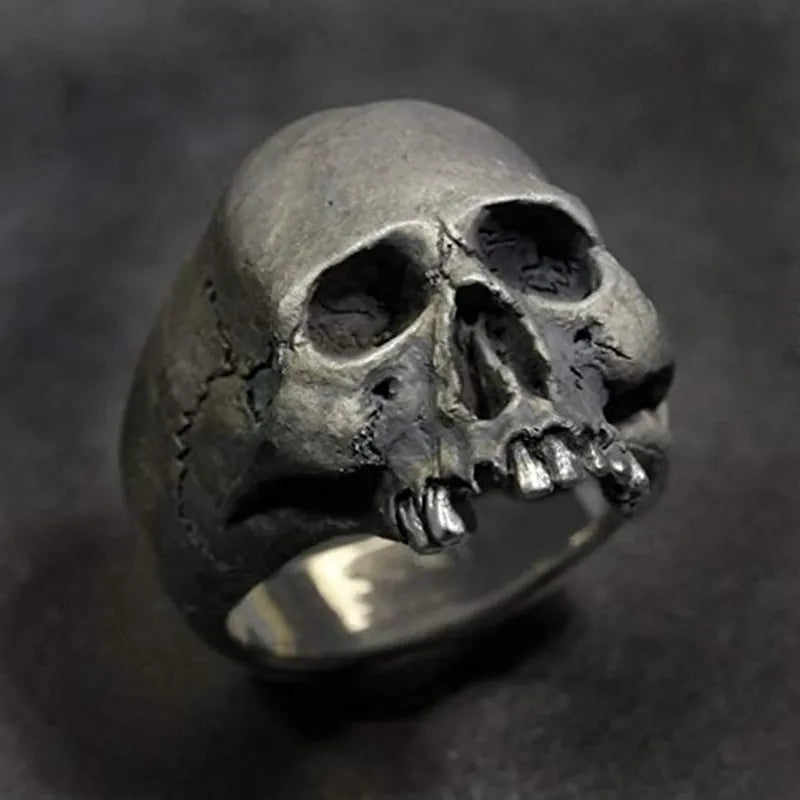 Vintage Punk Stainless Steel Skull Rings